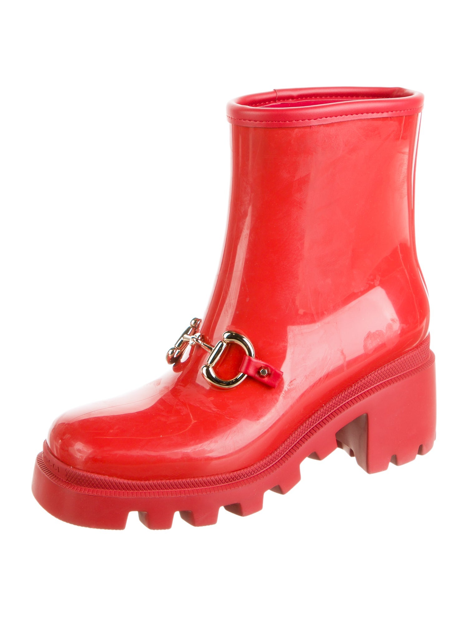 Gucci Horsebit Accent Rubber Rain Boots