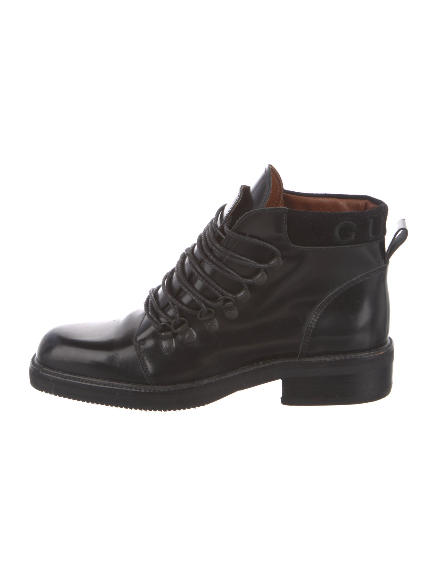 Gucci Leather Combat Boots