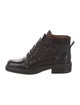 Gucci Leather Combat Boots