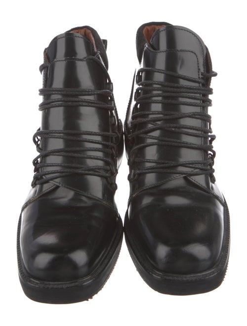 Gucci Leather Combat Boots