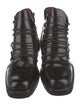 Gucci Leather Combat Boots