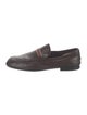 Gucci Sylvie Web Accent Leather Loafers
