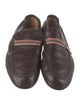 Gucci Sylvie Web Accent Leather Loafers
