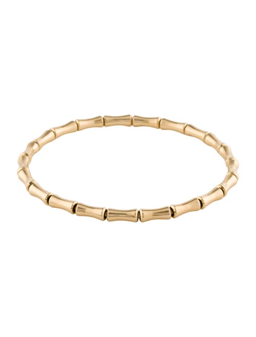 Gucci 18K Extra Thin Bamboo Stretch Link Bracelet