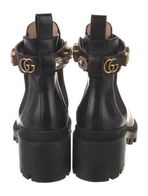 Gucci Kingsnake Leather Rain Boots