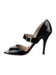 Jimmy Choo Horsebit Accent Patent Leather Sandals