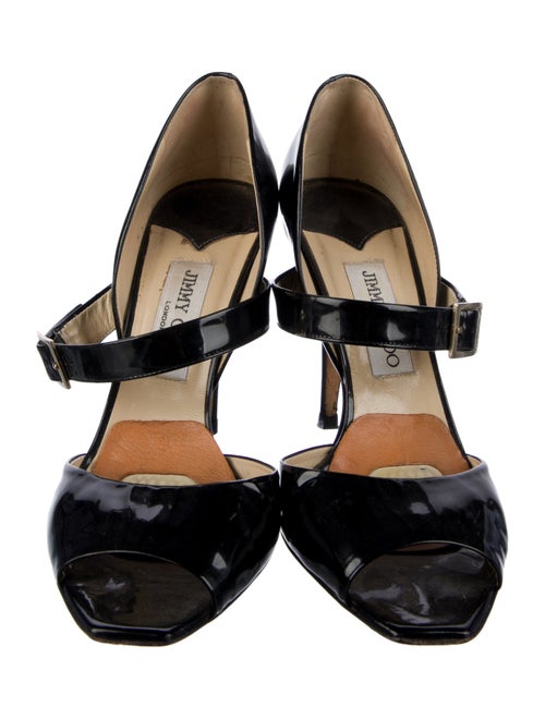 Jimmy Choo Horsebit Accent Patent Leather Sandals