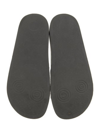 Gucci Floral Print Embroidered Accent Slides