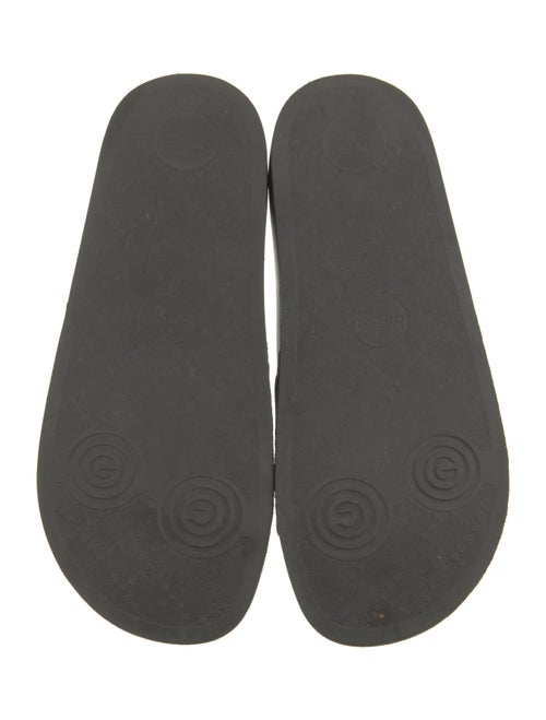 Gucci Floral Print Embroidered Accent Slides