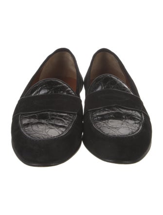 Gucci Horsebit Accent Suede Loafers