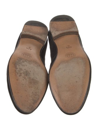 Gucci Horsebit Accent Suede Loafers