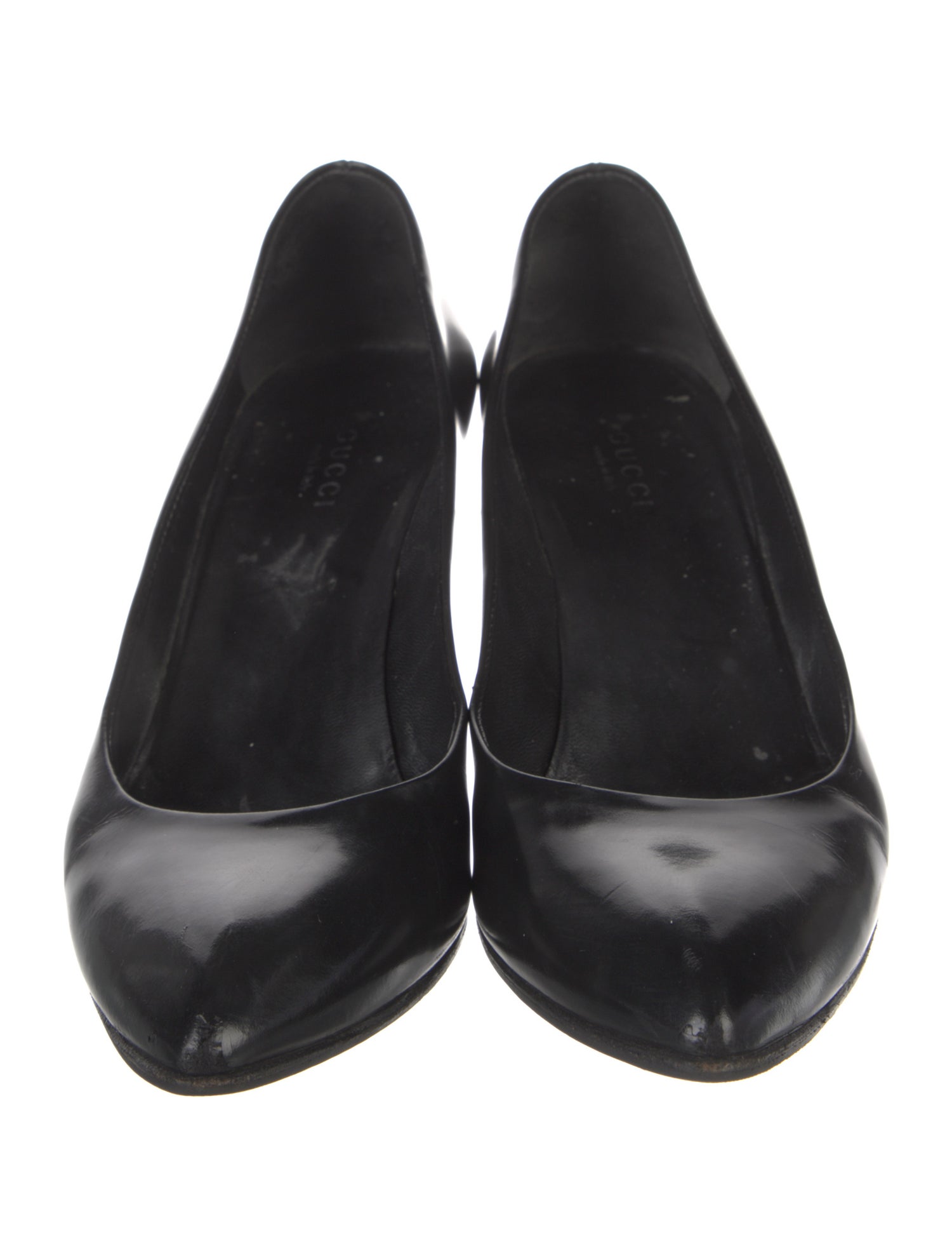 Gucci Interlocking G Logo Leather Pumps