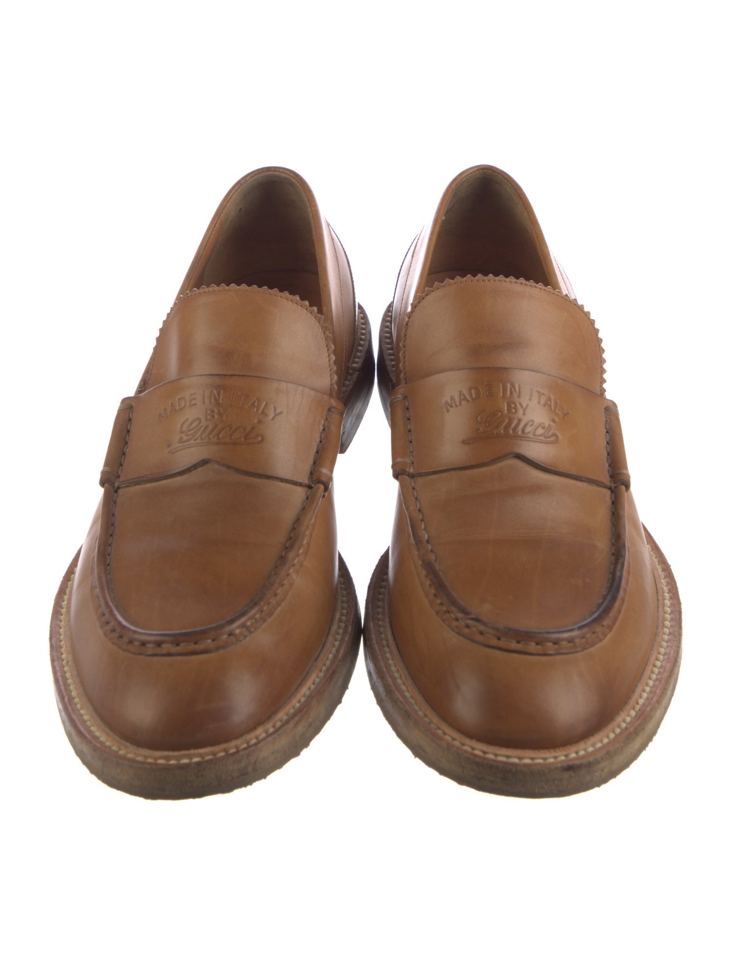 Gucci 1955 Horsebit Accent Leather Dress Loafers