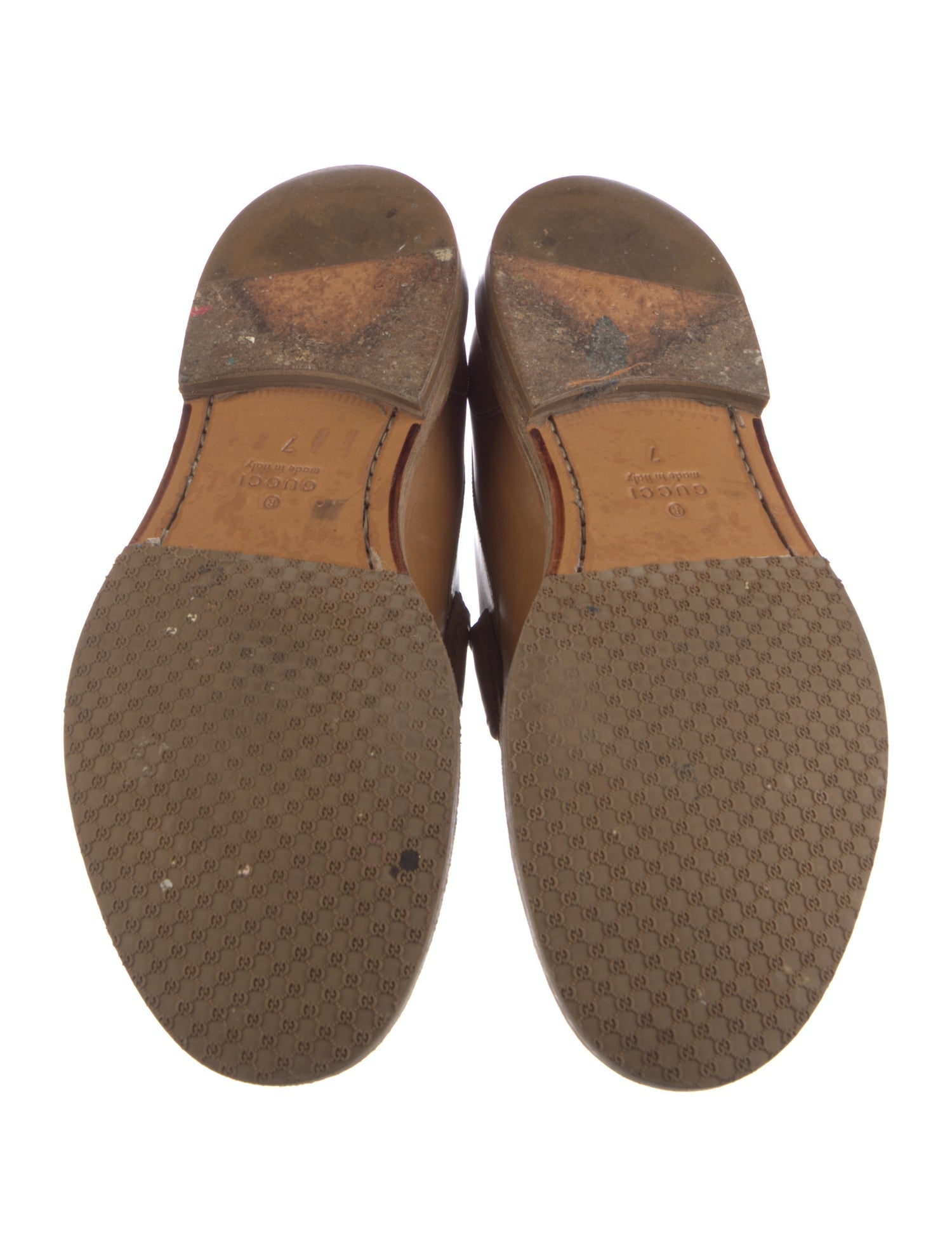 Gucci 1955 Horsebit Accent Leather Dress Loafers