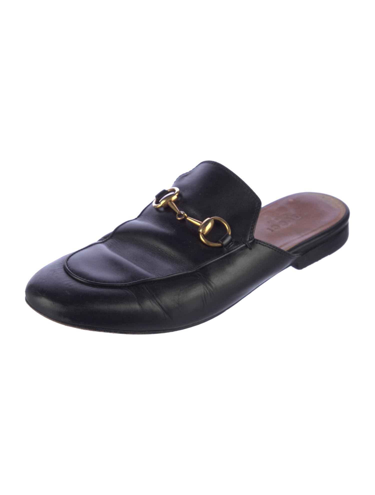 Gucci 1955 Horsebit Accent Leather Mules