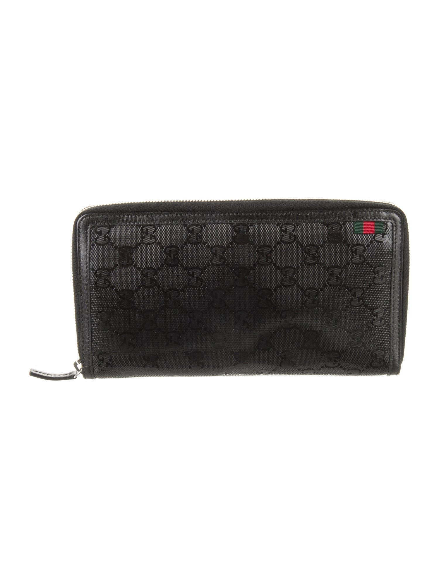 Gucci Web Accent Leather Wallet