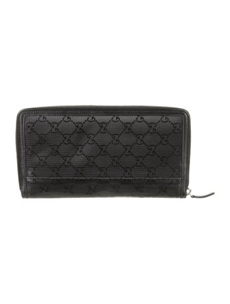 Gucci Web Accent Leather Wallet
