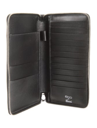 Gucci Web Accent Leather Wallet