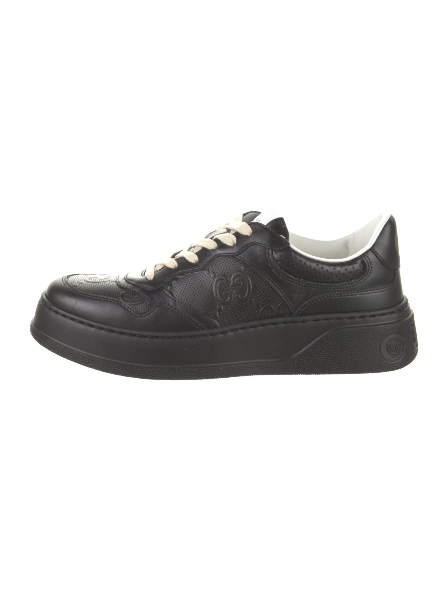 Gucci Interlocking G Logo Leather Sneakers