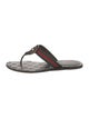 Gucci Web Accent T-Strap Sandals
