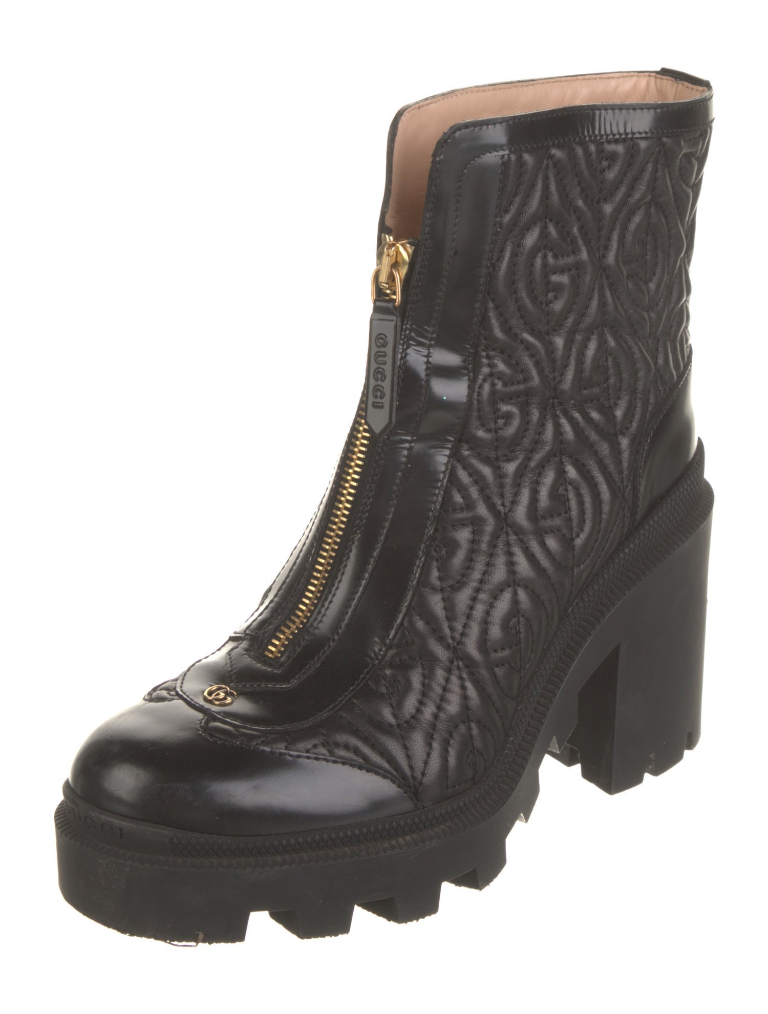 Gucci Rhombus Double G Logo Rain Boots