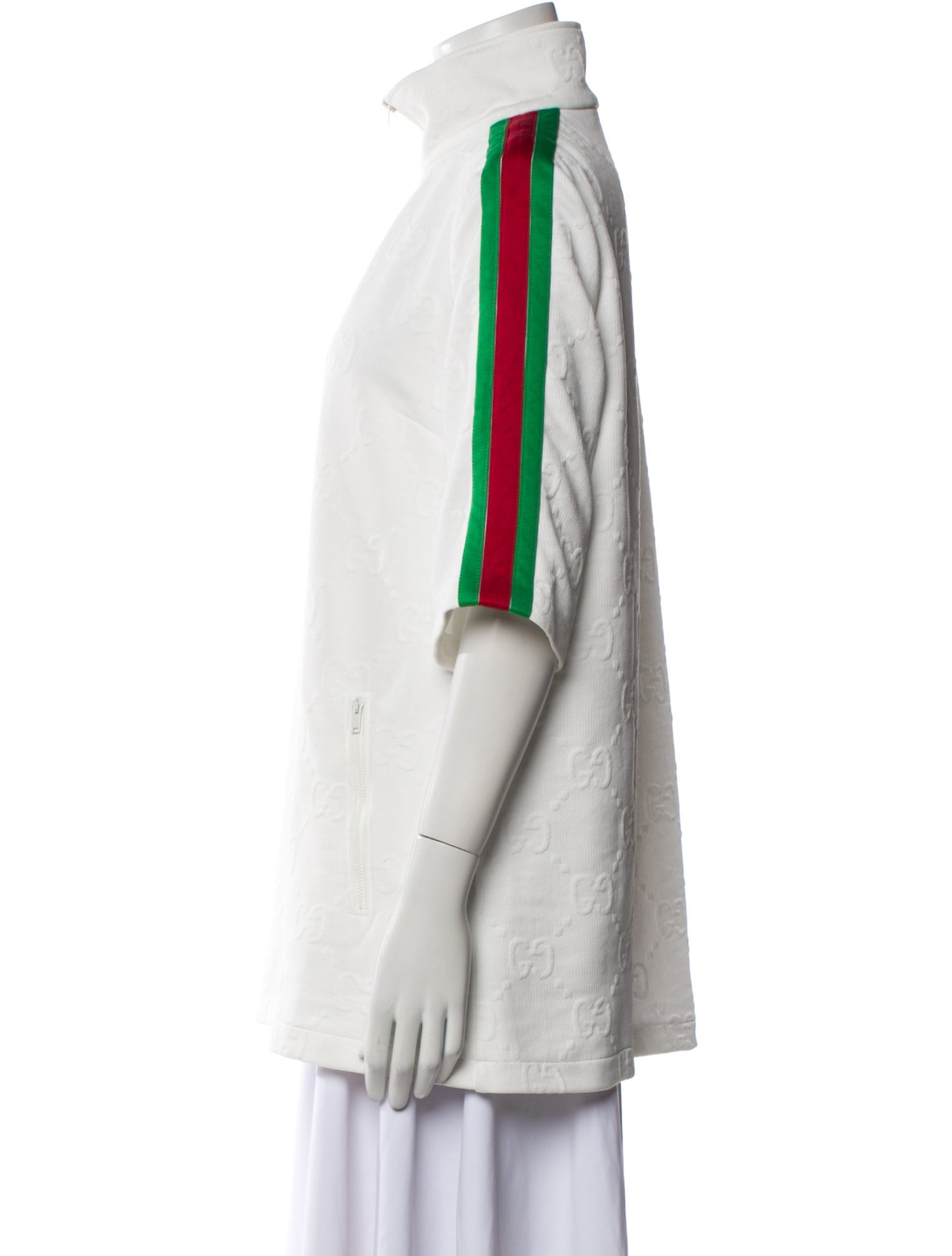 Gucci Mock Neck Three-Quarter Sleeve Tunic