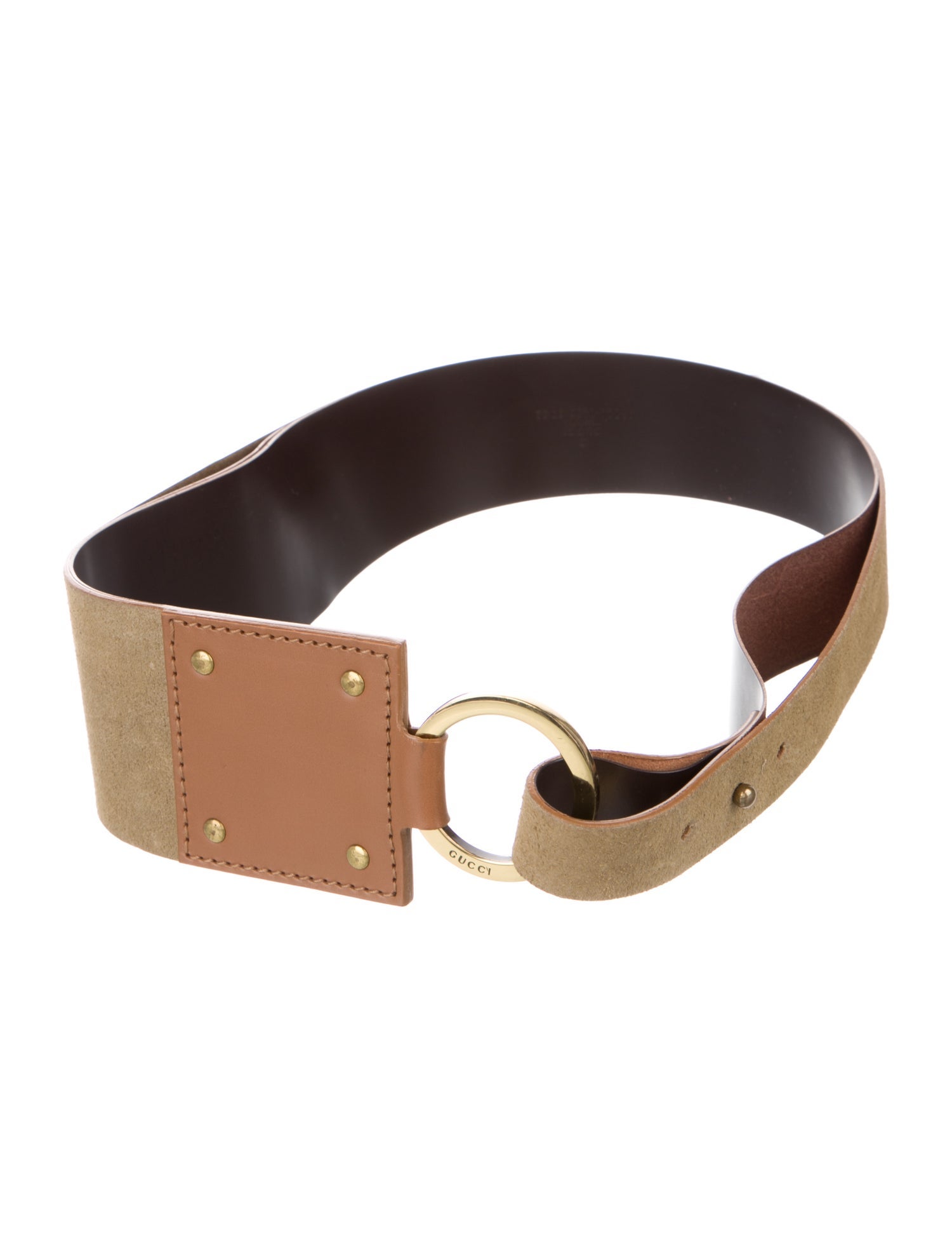 Gucci Wide Suede Waist Belt
