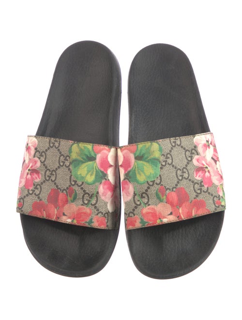 Gucci GG Blooms Blooms Print Slides