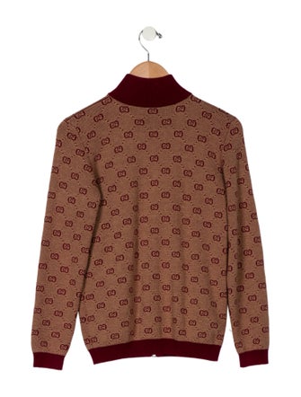 Gucci Kids' Woven Logo Zip-Up