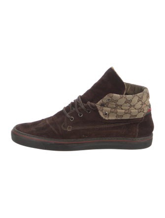 Gucci GG Canvas Suede Sneakers