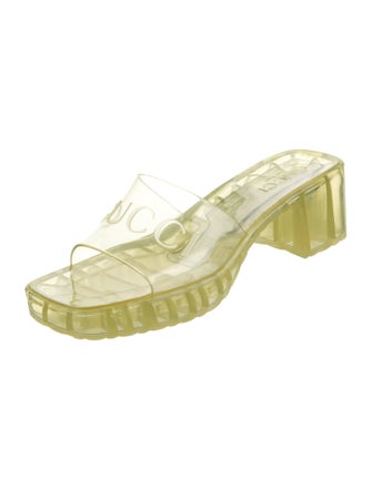 Gucci Rubber Graphic Print Slides