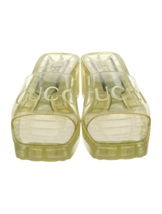 Gucci Rubber Graphic Print Slides