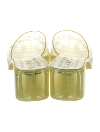 Gucci Rubber Graphic Print Slides