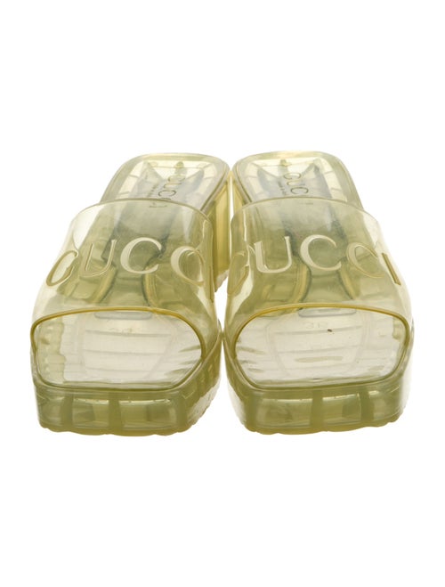 Gucci Rubber Graphic Print Slides