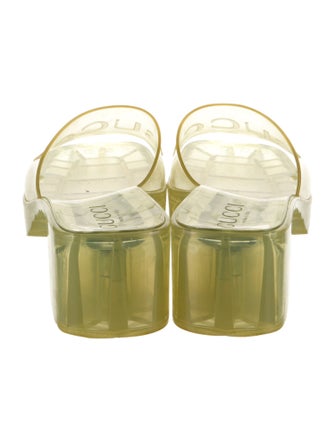 Gucci Rubber Graphic Print Slides