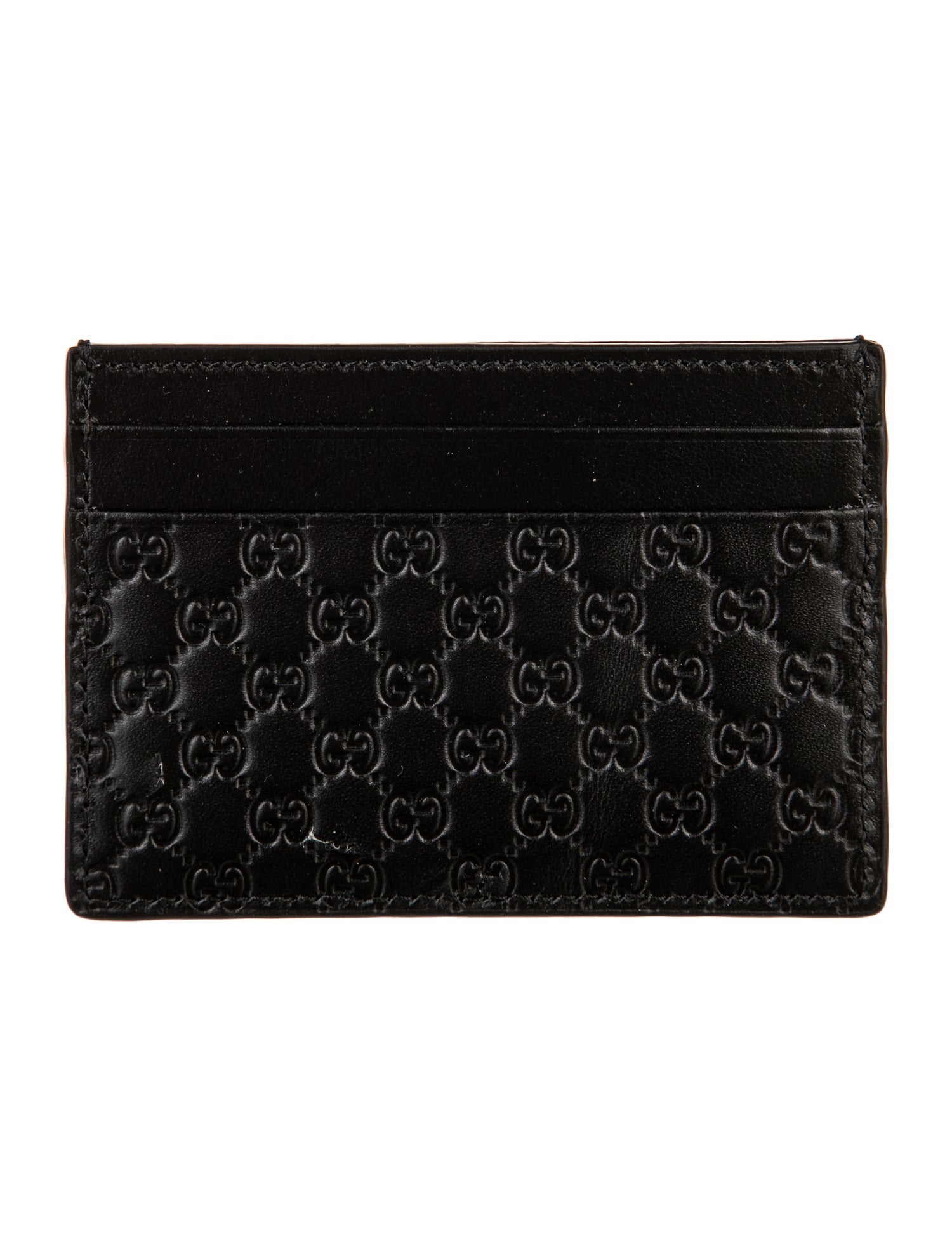 Gucci Microguccissima Pattern Embossed Leather Card Holder