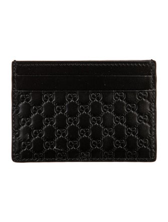 Gucci Microguccissima Pattern Embossed Leather Card Holder