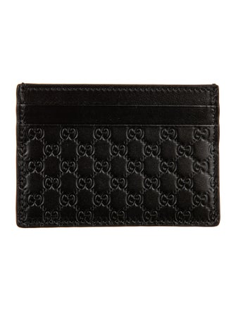 Gucci Microguccissima Pattern Embossed Leather Card Holder