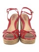 Gucci Microguccissima Pattern Patent Leather Espadrilles
