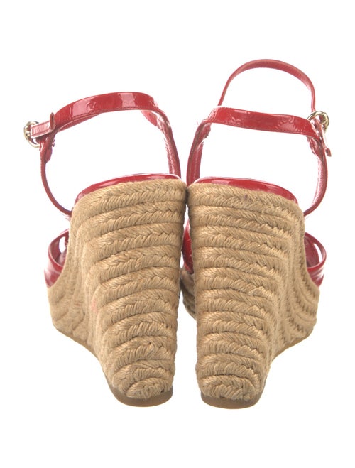 Gucci Microguccissima Pattern Patent Leather Espadrilles