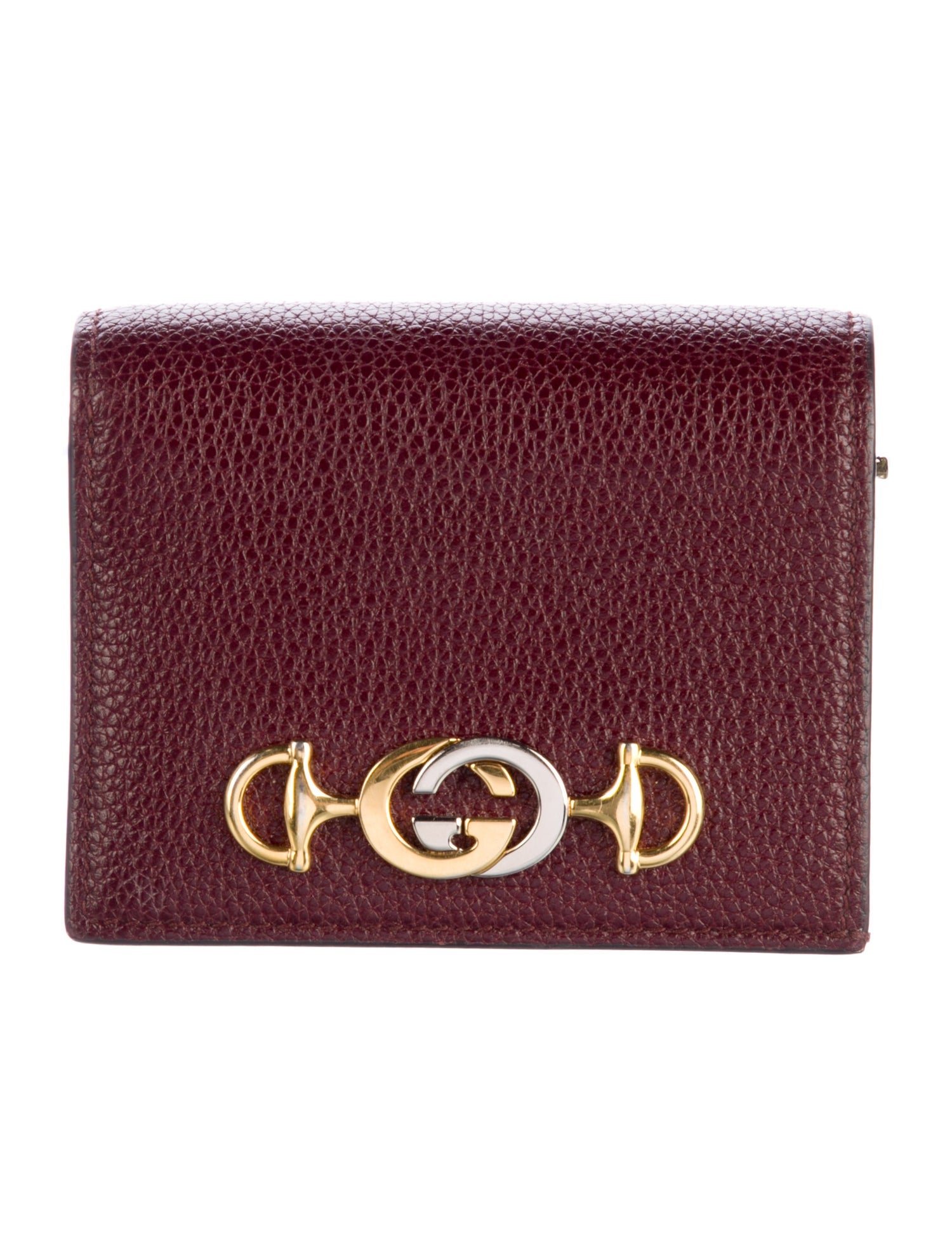 Gucci Zumi Chain Card Case Interlocking G Horsebit Compact Wallet