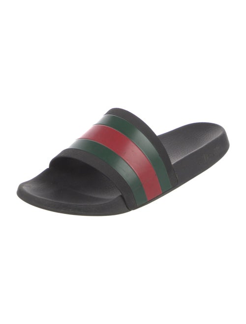Gucci Web Accent Rubber Slides