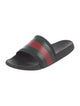 Gucci Web Accent Rubber Slides