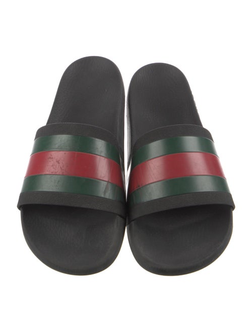 Gucci Web Accent Rubber Slides