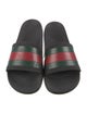 Gucci Web Accent Rubber Slides