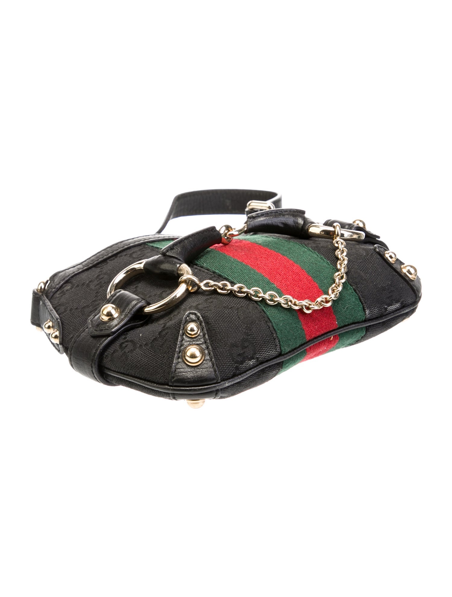 Gucci GG Canvas Horsebit Chain