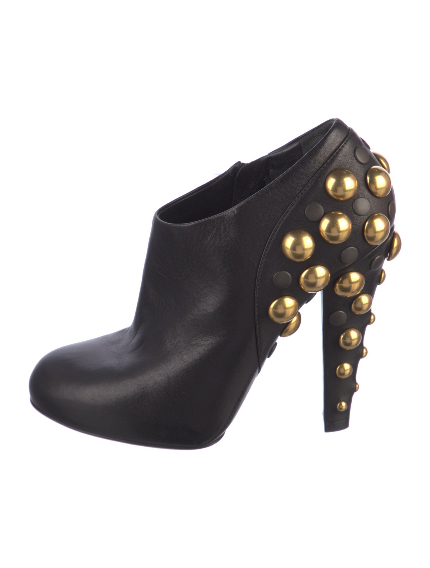 Gucci Leather Studded Accents Mules