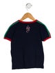 Gucci Little Boys Blue Web Stripe T-Shirt