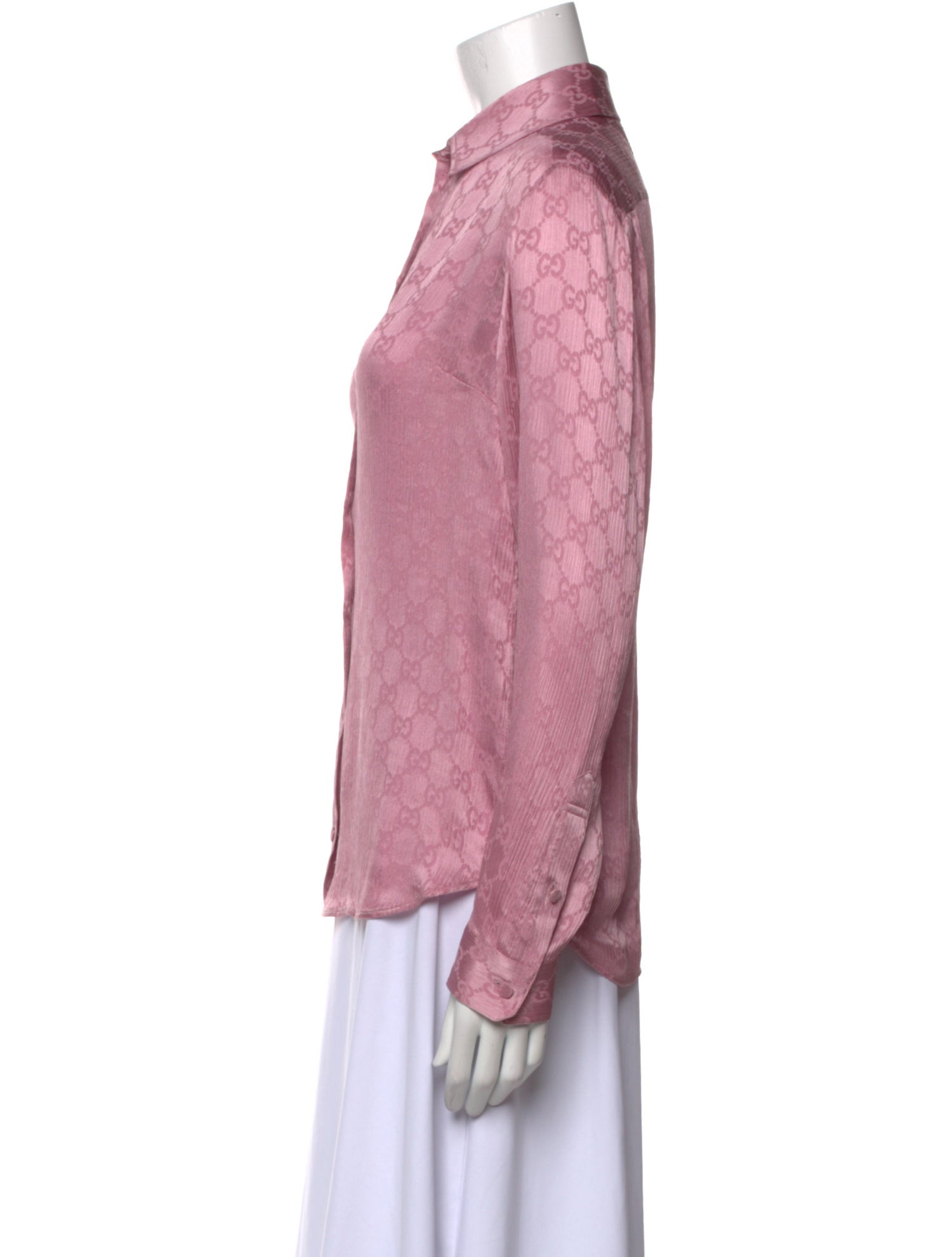 Gucci 2020 Silk Button-Up Top