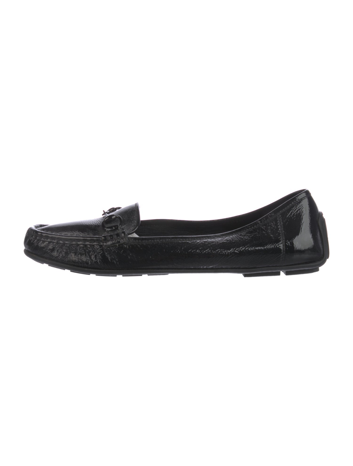 Gucci Horsebit Accent Patent Leather Loafers